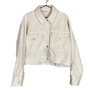 Zara ivory denim jacket